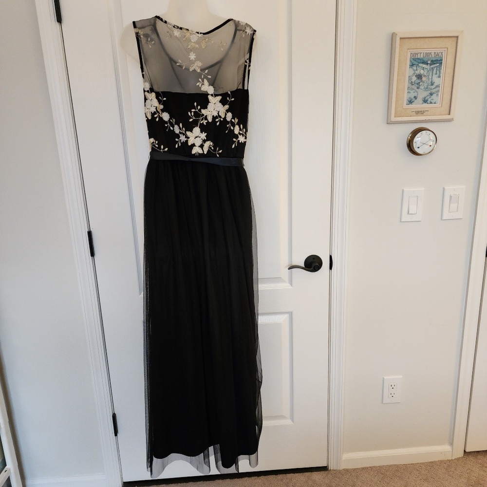 Embroidered bodice dress